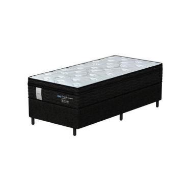 Imagem de Conjunto Box Solteiro Mola Ensacada Probel Munique (88x188x56cm) Branc