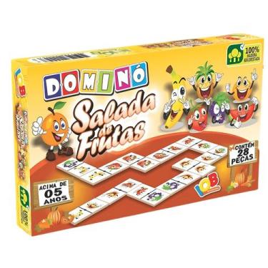 Imagem de Dominó Salada De Frutas 28 Peças Madeira - IOB