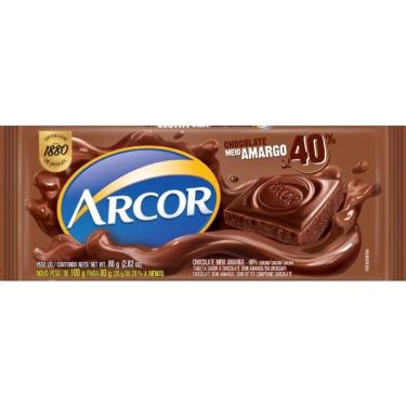 Imagem de Chocolate Meio Amargo 80g Arcor