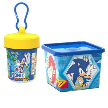 Imagem de Kit Pote Marmita Organizador Lanche Lancheira Copo Infantil - Potte, S