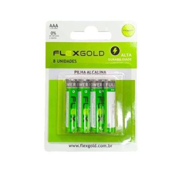 Imagem de Pilha Aaa Alcalina ( Cart. C/ 8 Un ) Flex Fx-aaak8