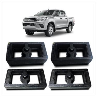 Imagem de Kit Lift Traseiro Hilux 2005/... Envio Imediato 6cm Aço - Borfix