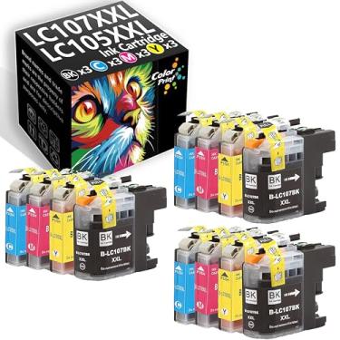Imagem de Color Print Cartucho de tinta compatível LC107BK LC105CL de substituição para Brother LC107 LC105 LC105C LC105M LC105Y para MFC-J4310DW MFC-J4410DW MFC-J4510DW MFC 4610DW J4710DW Impressora