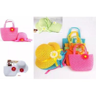 Imagem de 10 Chapeu Infantil Com Bolsa De Praia Kit - Mrvendas, 52CM, Variados