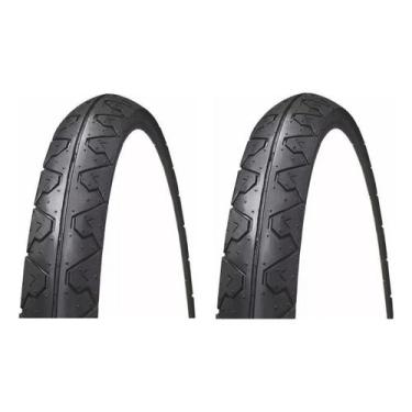 Imagem de Par Pneu Bicicleta Kenda K90 Aro 26x1.95 Urbano Slick Preto
