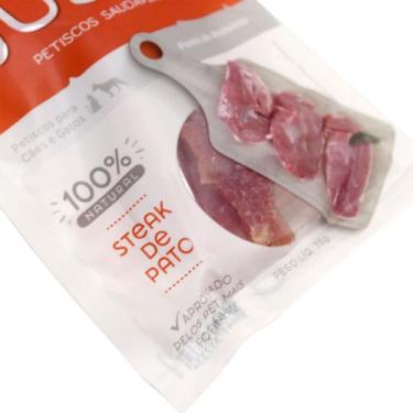 Imagem de Petisco Natural Just Steak de Pato 75g Para Cães e Gatos - Germanhart