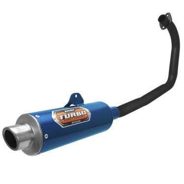 Imagem de Escapamento Pro Tork Mini Turbo Motos Titan E Fan 150 2009 Esd Curva P