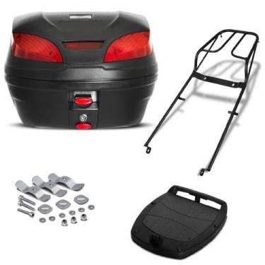 Imagem de Baú 30 Litros Pro Tork Smartbox 3 + Bagageiro Sundown Hunter 125 2004 