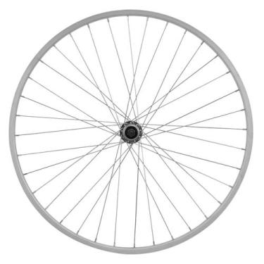 Imagem de Roda Montada Dianteira Ultra Bikes Aro 26, Aluminio polido, Aro 26