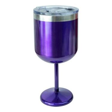 Imagem de Taça Copo De Gin Whisky Térmica Inoxidável 500ml Colorida - Sem Marca,