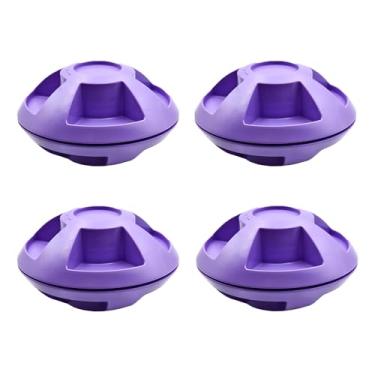 Imagem de 4 peças de desembaraçador de lençóis reduzem os emaranhados de roupas para lavadora e secadora, economizam tempo de secagem, acessórios reutilizáveis (roxo)