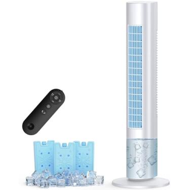 Imagem de Balko - Refrigerador de ar evaporativo de 35 polegadas, condicionador de ar aprimorado para pântanos 2024 com modo de refrigeração, 3 velocidades, temporizador inteligente para desligamento