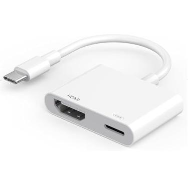 Imagem de Adaptador Apple USB-C para HDMI 4K @240Hz para iPhone 15 16 MacBook Pro Air iPad Pro, certificado MFi Tipo-C Digital AV HDMI 2.1 cabo compatível com Samsung Galaxy S25, Nintendo Switch, Pixelbook, XPS