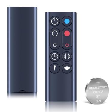 Imagem de WDZP Novo controle remoto de substituição adequado para Dyson Hot + Cool Fan AM09 (apenas para preto, com bateria)