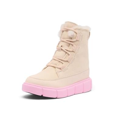 Imagem de Sorel Bota infantil unissex Explorer II Lace impermeável, Perolado/Rosa Flare, 22