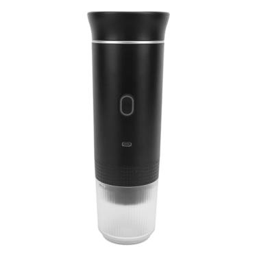 Imagem de Yinhing Cafeteira Portátil, Moedor de café Operações de Botão Operações Recarregáveis Elétricas de Mão Portátil Machine Com Entusiastas de Esportes Ao Ar Livre e Amantes de café (Preto)