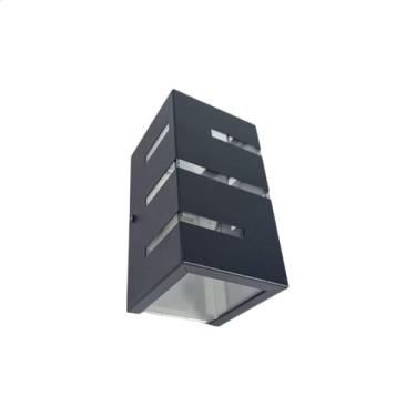 Imagem de Arandela minimal fachos alternados 8x8x15 soquete G9 BL 74 preto