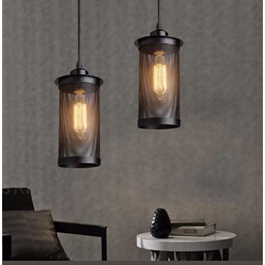 Imagem de Lustre retrô vintage pendente luz industrial barra personalidade ferro luminárias para loft restaurante corredor sala de estar varanda corredor (sem fonte de luz)