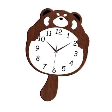 Imagem de Generic Relógio de parede com cauda giratória, decorativo, moderno, fácil, números, decoração para casa, relógio pendurado para sala de aula, cozinha, 40cm