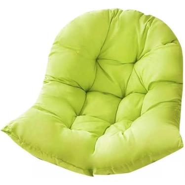 Imagem de Almofada de cadeira giratória para jardim, pátio, vime, cadeira giratória, almofada de rede em forma de ovo para decoração de móveis externos/internos, F