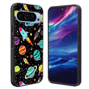 Imagem de GFEWYTJYJ Capa para Pixel 10 Pro XL, [proteção contra quedas de grau militar] Capa de telefone antiderrapante resistente à prova de choque para Google Pixel 10 Pro XL de 6,8 polegadas 2025, planeta do