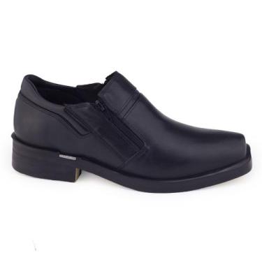 Imagem de Sapato Ferracini social Urban Way 6629 Couro clássic ziper, Preto, 40