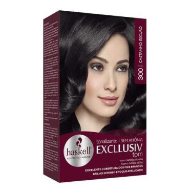 Imagem de Tonalizante Haskell Excllusiv Tom 300 Castanho Escuro