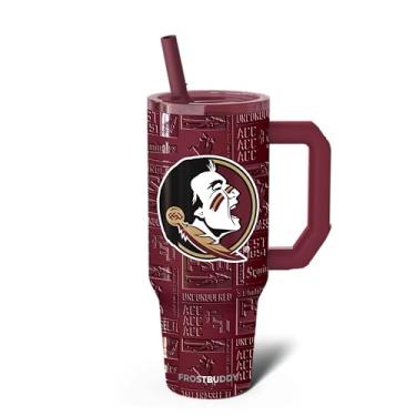 Imagem de Thicc Buddy - Copo de aço inoxidável isolado a vácuo de 1,134 g com tampa e canudo para água - Caneca de viagem compatível com porta-copos - presentes para mulheres e homens ele ela