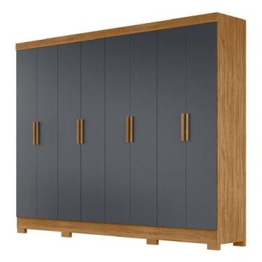 Imagem de Guarda Roupas Casal 8 Portas 4 Gavetas Diplomata - MOVAL MOVÉIS