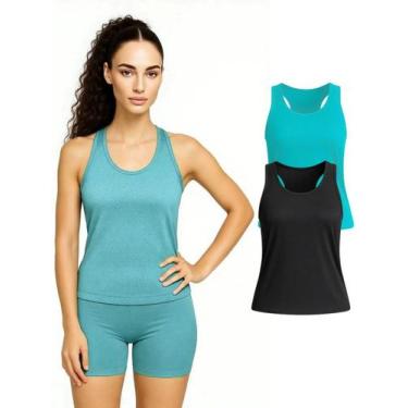 Imagem de Kit 2 Regata Nadador Dryfit Fitness Academia - Sunset Concept, GG, Cin