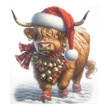 Imagem de Tampa magnética para máquina de lavar louça Exnundod Highland Cow Chri