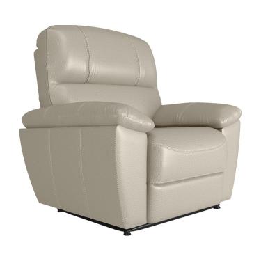 Imagem de Poltrona do Papai Reclinável Elétrica Armênia Power Touch Couro Off White - Gran Belo