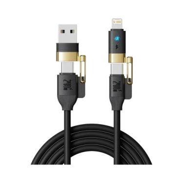 Imagem de Cabo USB Tipo C 4 Em 1 Para Carregamento Rápido De 240W Máx. Para iPho