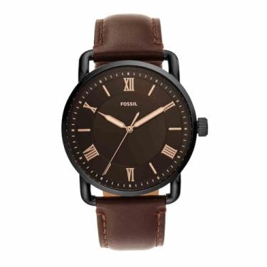 Imagem de Fossil Relógio masculino Copeland de quartzo de 42 mm, Preto, correia