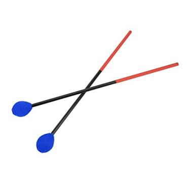 Imagem de Mingzhe Marimba Maletes de Fibra de Carbono Fio de Algodão Tambor Vara Martelo para Instrumentos de Percussão Baixo (cabeça azul)