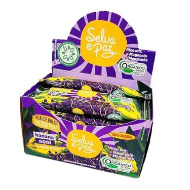 Imagem de Barra de Frutas Banana e Açaí Orgânica 30g Selva e Paz 12 Unidades