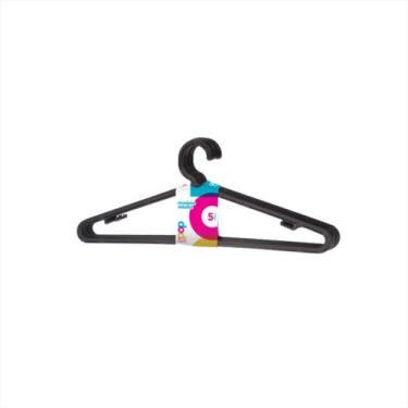 Imagem de Cabide Acrílico Roupa Plástico Calça Reforçado Grosso Kit Loja Premium