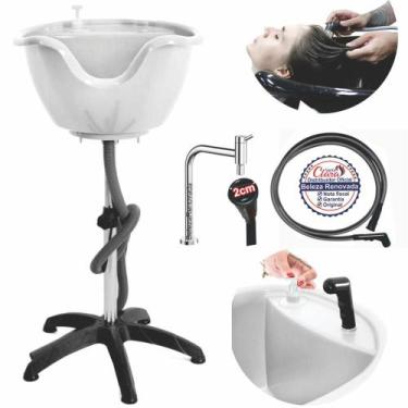 Imagem de Lavatório De Cabelo Portátil Cuba Móvel Salão Beleza + Ducha - Santa C