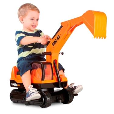 Imagem de Trator Escavadeira Giant Escavator Até 50Kg, Roma Brinquedos (Multicolor)