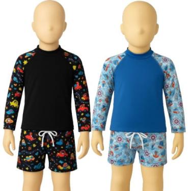 Imagem de KIT 2 Conjunto Infantil Termica Sunga WLS Modas Proteção Uv Confortave