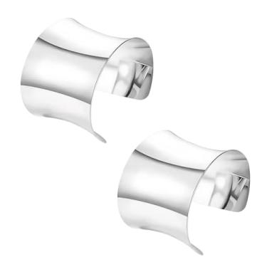 Imagem de Juimtien 2 peças de joias de braço largo para mulheres, ajustável, grossa, ouro, pulseira, braçadeira, boho, verão, praia, pulseiras, One Size, Metal, Sem Pedra Preciosa