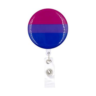 Imagem de ReelFun Etiqueta de identificação retrátil de 3,8 cm com clipe jacaré, cordão de nylon de 61 cm, crachá de nome de funcionário de enfermeira