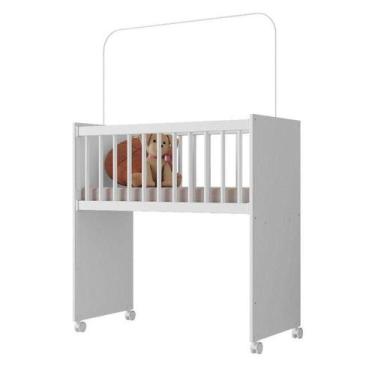 Imagem de Mini Berço Moisés New Alegria Branco Brilho Com Colchão - Veronez - OU