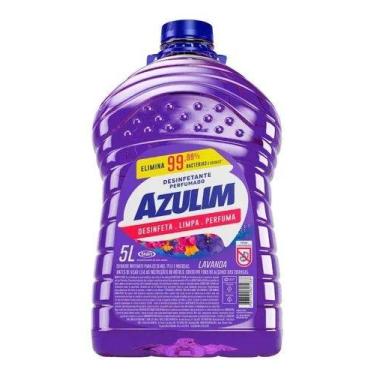 Imagem de Desinfetante Lavics Azulim 5 Litros para ralos, lixeiras e superfícies