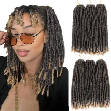 Imagem de Faux Locs Crochet Hair WIGNEE 12" 120 fios 1B/30, 6 pacotes