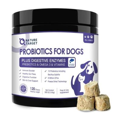 Imagem de Suplemento NATURE TARGET Probióticos para cães 6B CFus Salmon 120 ct