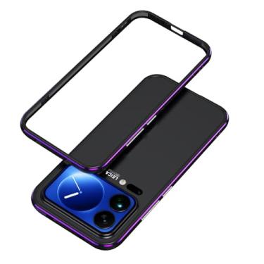 Imagem de FWYANZH Capa de metal para Xiaomi 17 Pro Max/17 Pro/17, capa de moldura de amortecedor de liga de alumínio fina, sem traseira à prova de choque, roxo, 17 Pro Max