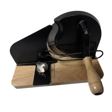 Imagem de Baoblaze Fatiador de pão para pão de fermentação, balança para linha de padaria, uso eficiente, fatiador manual de frios para cafés, padarias, cozinhas, Preto