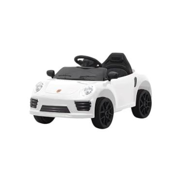 Imagem de Mini Moto Esportiva Elétrica Infantil, Branca, Bateria Recarregável, 68 x 44 cm, para Crianças a partir de 3 Anos, Suporta até 30kg, com Buzina e Música