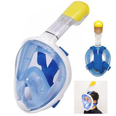 Imagem de Mascara De Margulho Snorkel Full Face Anti Embaçamento Diversao Nataçao Praia Piscina Suporte Camera Lazer